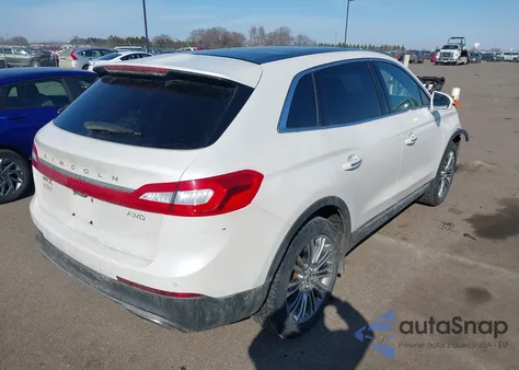 2017 Lincoln Mkx Reserve z USA, uszkodzony, nr VIN 2LMPJ8LR1HBL17834